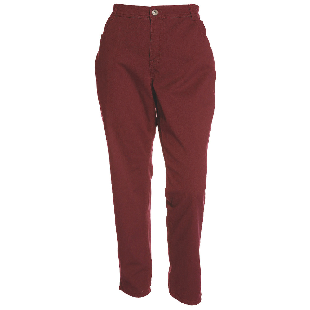 Deep Red Tummy Control High Rise Slim Leg Jeans NEW w/ Tags Style & Co Plus Size